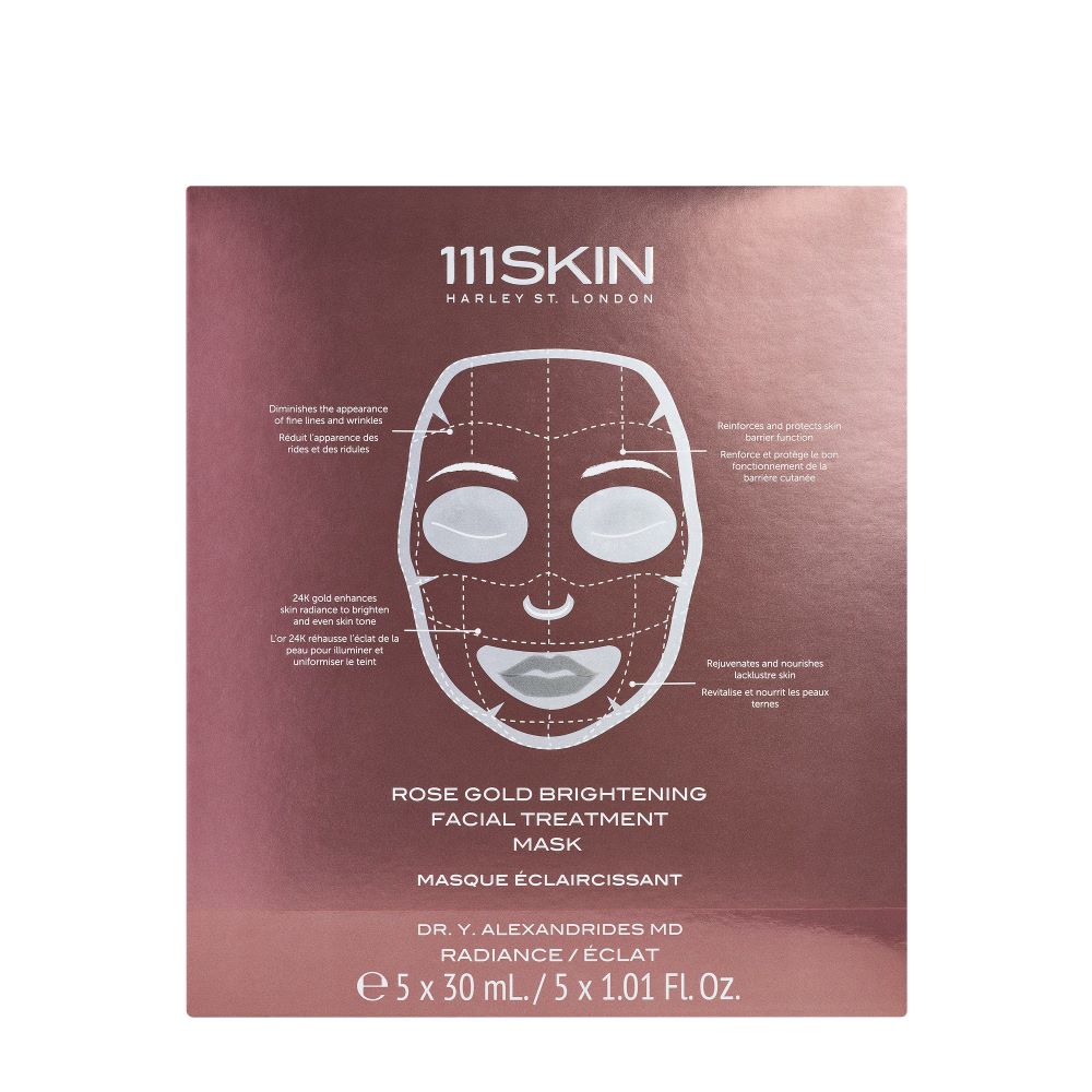 111 Skin - Rose Gold Brightening Facial Treatment Mask 5*30 ml.