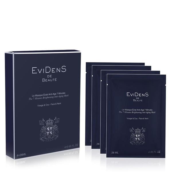 Evidens - The 7 Minutes Brightening Anti-Aging Mask Face&Neck 4*28 ml.