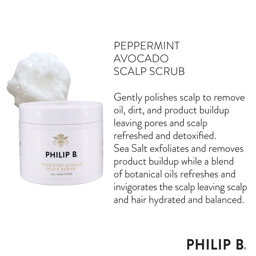 Philip B. - Peppermint Avocado Scalp Scrub 236 ml. 