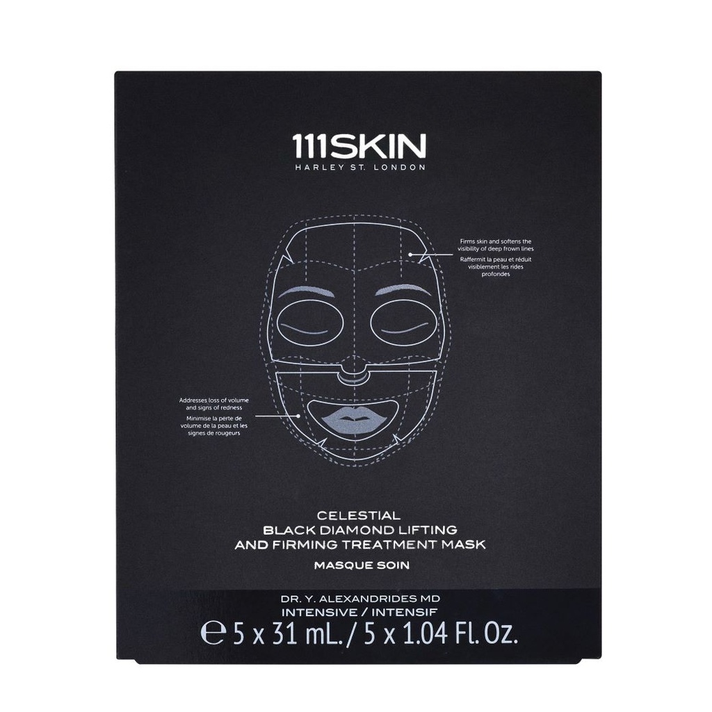 111 Skin - Celestial Black Diamond Lifting And Firming Treatment Mask  (Face) 5*31ml.