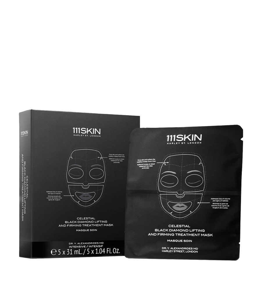 111 Skin - Celestial Black Diamond Lifting And Firming Treatment Mask  (Face) 5*31ml.