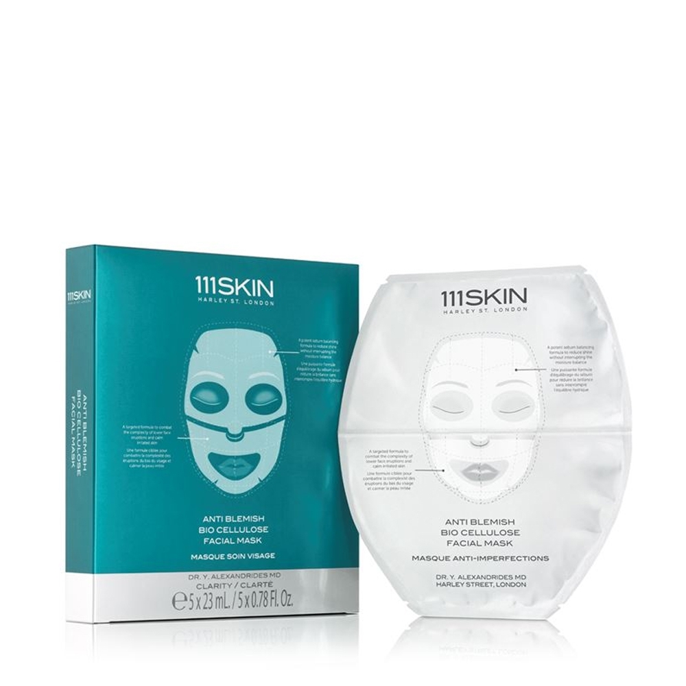 [110010044] 111 Skin - Anti Blemish Bio Cellulose Facial Mask 5*25 ml.