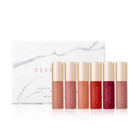 [110190008] Dear Dahlia - Sensuous Matte Lip Suit Mini Collection (Liquid Lipstick) 1 ml.*6 ea.