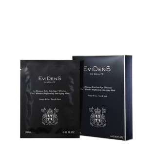 Evidens - The 7 Minutes Brightening Anti-Aging Mask Face&Neck 4*28 ml.